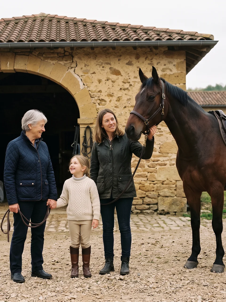 L'équipe, L'Écurie de Minuit, centre équestre à Chabanière