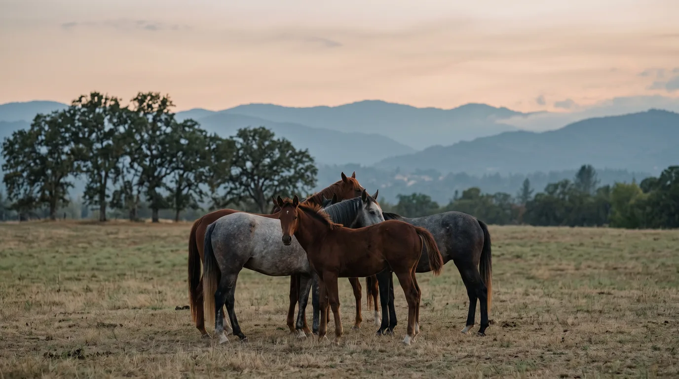 Chevaux en liberté, L'Écurie de Minuit, Rhône